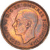 Coin, Great Britain, George VI, Farthing, 1945, AU(50-53), Bronze, KM:843