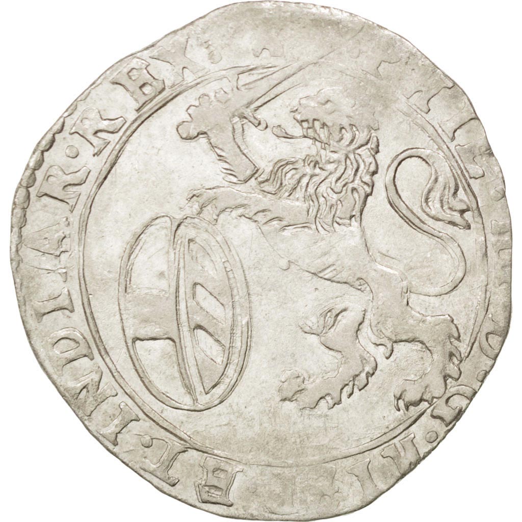 SPANISH NETHERLANDS, Escalin, 6 Sols, 1652, Tournai, KM #41, AU(50-53), Silver,.