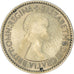 Coin, Great Britain, Elizabeth II, 6 Pence, 1953, AU(55-58), Copper-nickel