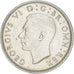 Moneta, Gran Bretagna, George VI, Florin, Two Shillings, 1946, BB, Argento