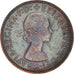 Moeda, Grã-Bretanha, Elizabeth II, 1/2 Penny, 1959, AU(50-53), Bronze, KM:896