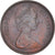 Coin, Great Britain, Elizabeth II, 2 New Pence, 1971, AU(55-58), Bronze, KM:916