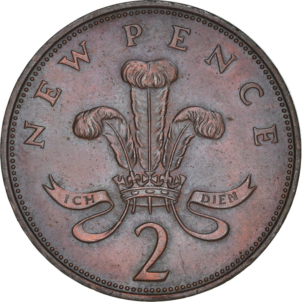 Moneda, Gran Bretaña, Elizabeth II, 2 New Pence, 1971, EBC, Bronce, KM:916