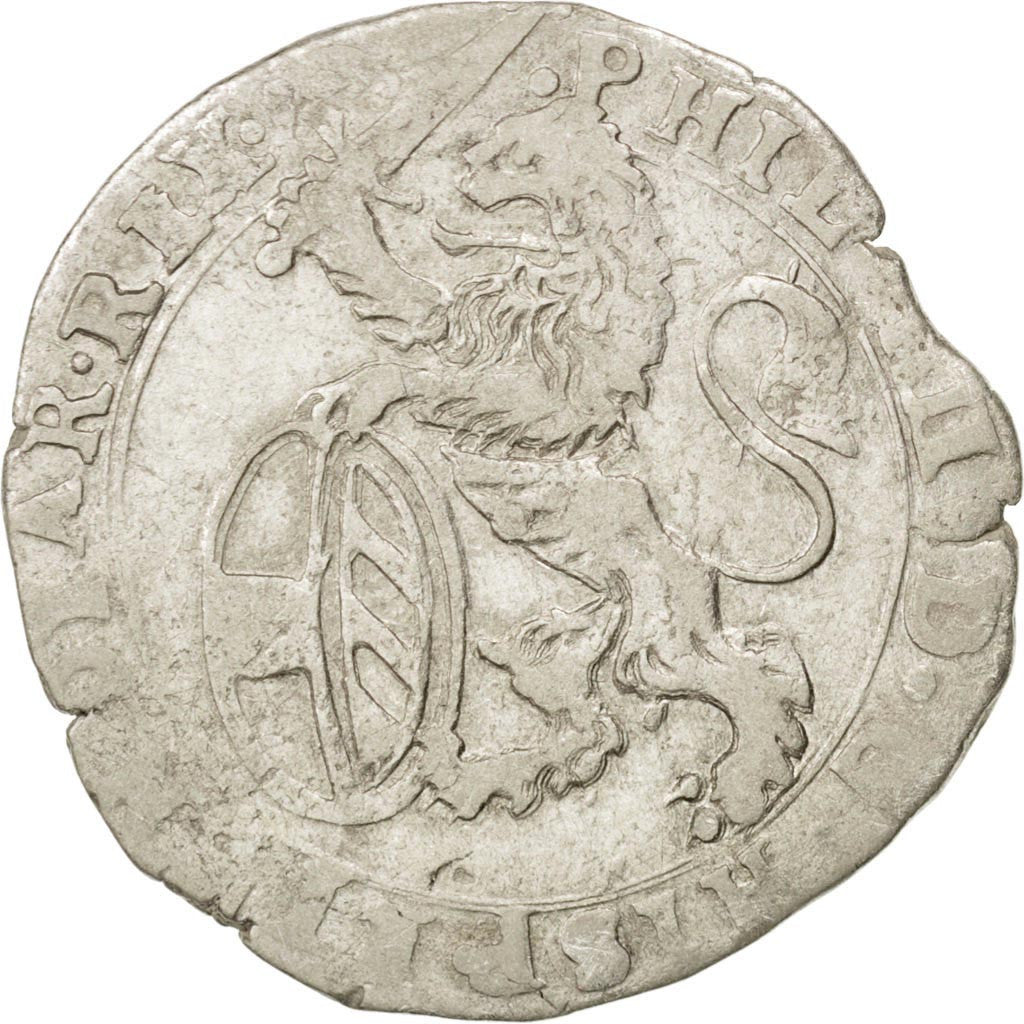 SPANISH NETHERLANDS, Escalin, 1628, Arras, KM #3, EF(40-45), Silver, Boudeau...
