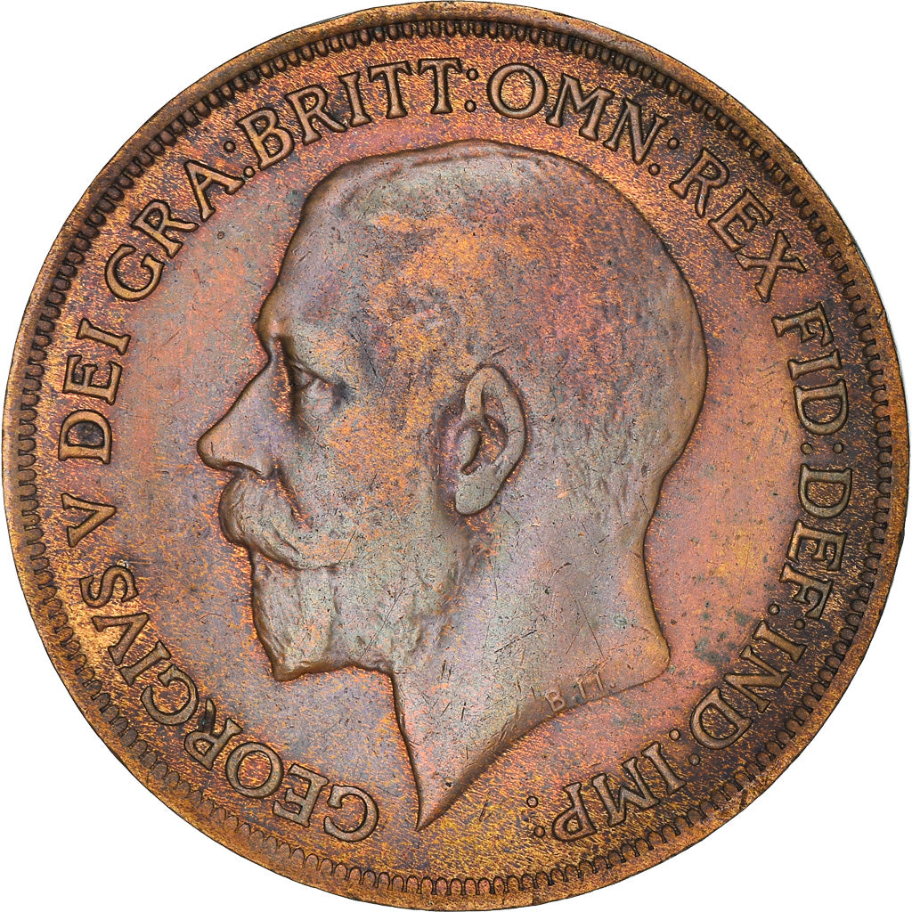 Coin, Great Britain, George V, Penny, 1917, VF(30-35), Bronze, KM:810