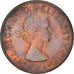 Coin, Great Britain, Elizabeth II, Penny, 1964, AU(55-58), Bronze, KM:897