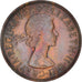 Coin, Great Britain, Elizabeth II, Penny, 1962, AU(55-58), Bronze, KM:897