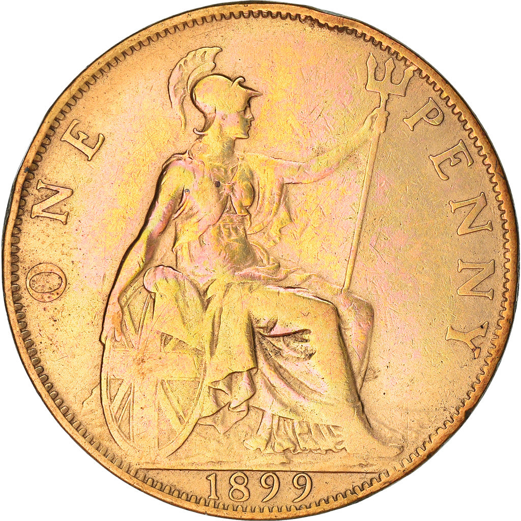 Monnaie, Grande-Bretagne, Victoria, Penny, 1899, TTB, Bronze, KM:790