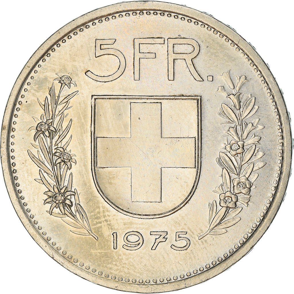 Monnaie, Suisse, 5 Francs, 1975, Bern, SUP, Copper-nickel, KM:40a.1