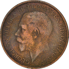 Coin, Great Britain, George V, 1/2 Penny, 1915, VF(20-25), Bronze, KM:809