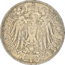 Moneta, NIEMCY - IMPERIUM, Wilhelm II, 25 Pfennig, 1912, Stuttgart, EF(40-45)