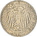 Moneda, ALEMANIA - IMPERIO, Wilhelm II, 25 Pfennig, 1912, Stuttgart, MBC