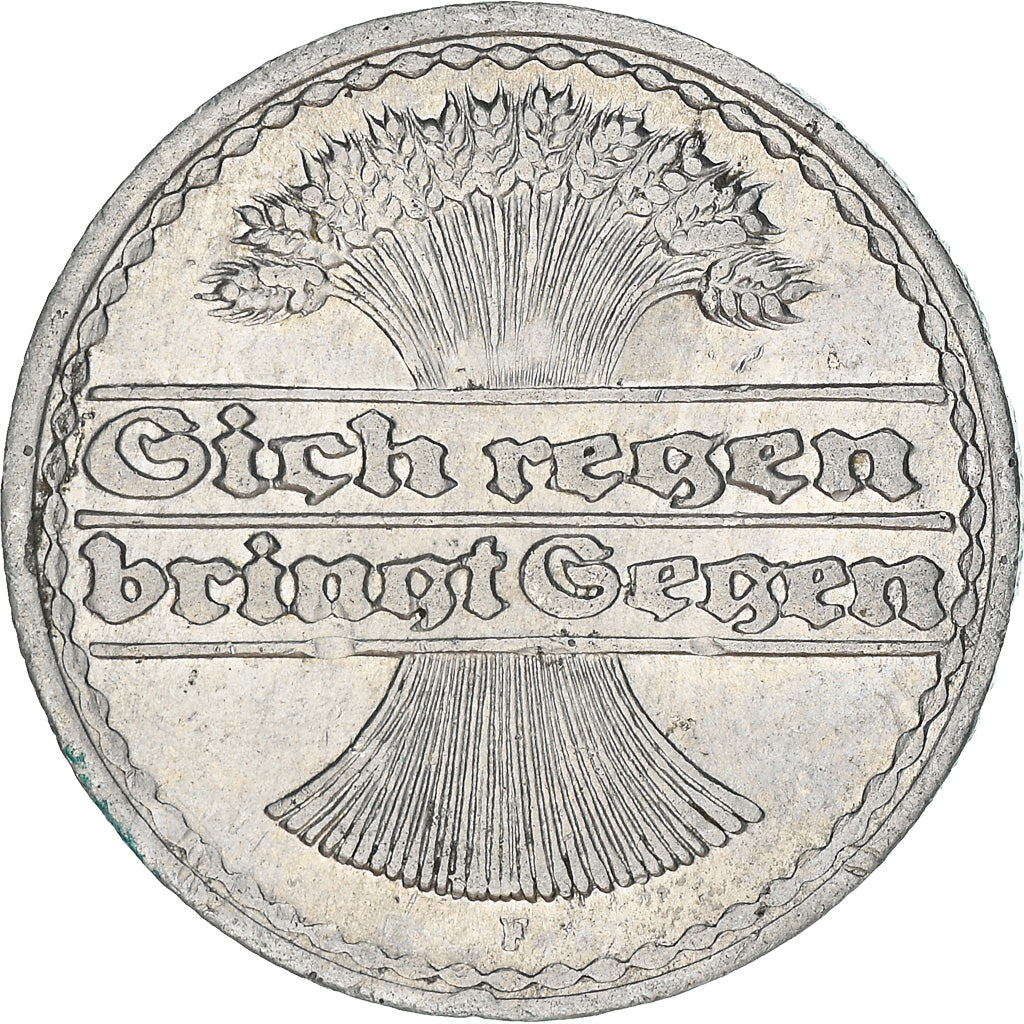 Moneta, GERMANIA, REPUBBLICA DI WEIMAR, 50 Pfennig, 1920, Stuttgart, BB+