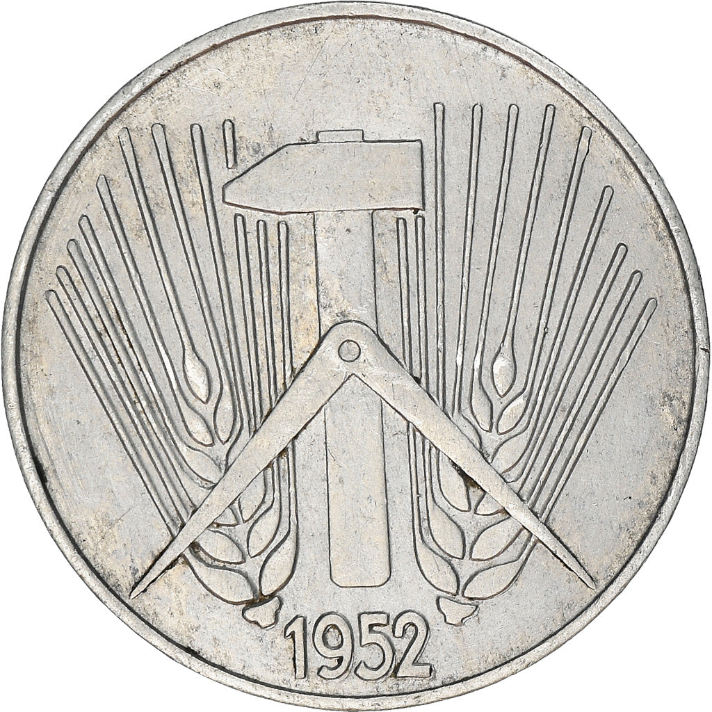 Moneta, REPUBBLICA DEMOCRATICA TEDESCA, 5 Pfennig, 1952, Muldenhütten, BB+