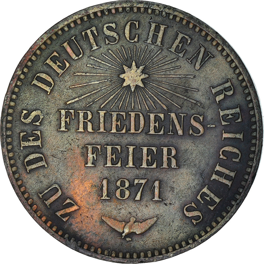 Coin, German States, BADEN, Friedrich I, Kreuzer, 1871, Baden, AU(50-53)