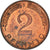 Munten, Federale Duitse Republiek, 2 Pfennig, 1977, Stuttgart, ZF, Copper Plated