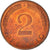 Moneta, Niemcy - RFN, 2 Pfennig, 1989, Stuttgart, EF(40-45), Miedź platerowana