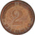 Moneta, Niemcy - RFN, 2 Pfennig, 1975, EF(40-45), Miedź platerowana stalą