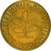 Munten, Federale Duitse Republiek, 10 Pfennig, 1950, Hambourg, ZF+, Brass Clad