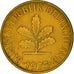 Coin, GERMANY - FEDERAL REPUBLIC, 10 Pfennig, 1973, Stuttgart, EF(40-45), Brass