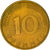 Munten, Federale Duitse Republiek, 10 Pfennig, 1973, Stuttgart, ZF, Brass Clad