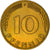 Munten, Federale Duitse Republiek, 10 Pfennig, 1949, Stuttgart, ZF+, Brass Clad