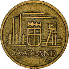 Moneta, SAARLAND, 10 Franken, 1954, Paris, BB, Alluminio-bronzo, KM:1