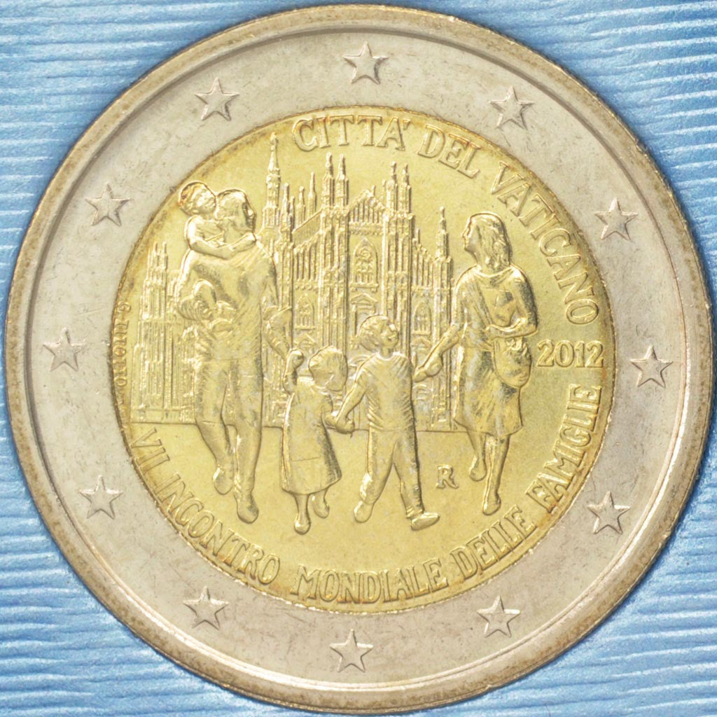 VATICAN CITY, 2 Euro, 2012, Rome, KM #435, MS(65-70), Bi-Metallic, 25.75, 0.00