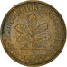 Munten, Federale Duitse Republiek, 10 Pfennig, 1981, Karlsruhe, ZF, Brass Clad
