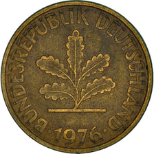 Monnaie, République fédérale allemande, 10 Pfennig, 1976, Stuttgart, TB+