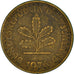 Monnaie, République fédérale allemande, 10 Pfennig, 1976, Stuttgart, TB+