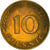 Munten, Federale Duitse Republiek, 10 Pfennig, 1950, Munich, ZF, Brass Clad