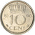 Münze, Niederlande, Juliana, 10 Cents, 1966, SS+, Nickel, KM:182