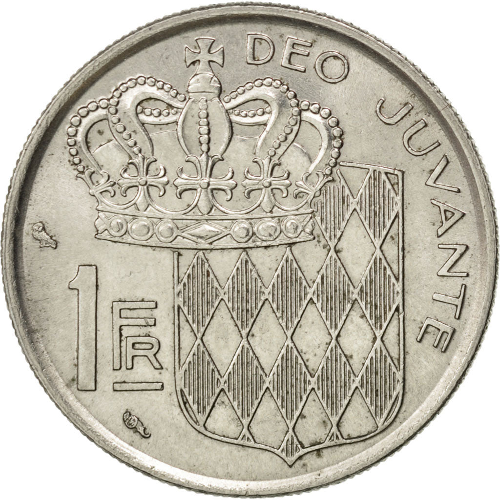 MONACO, Franc, 1960, KM #140, AU(55-58), Nickel, 24, Gadoury #150, 6.03