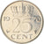 Moneda, Países Bajos, Juliana, 25 Cents, 1970, MBC+, Níquel, KM:183