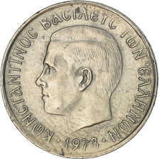 Coin, Greece, Constantine II, 50 Lepta, 1973, EF(40-45), Copper-nickel, KM:97.2