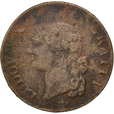 FRANCE, Sol ou sou, Sol, 1789, Toulouse, KM #578.10, VF(20-25), Copper, Gadoury.