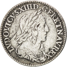 Francia, Louis XIII, 1/12 Écu, 2e poinçon de Warin, buste drapé et cuirass...