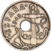 Coin, Spain, Francisco Franco, caudillo, 50 Centimos, 1953, AU(55-58)
