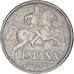 Coin, Spain, 10 Centimos, 1945, VF(30-35), Aluminum, KM:766