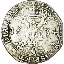 Coin, Spanish Netherlands, BRABANT, 1/2 Patagon, 1634, Brabant, VF(30-35)
