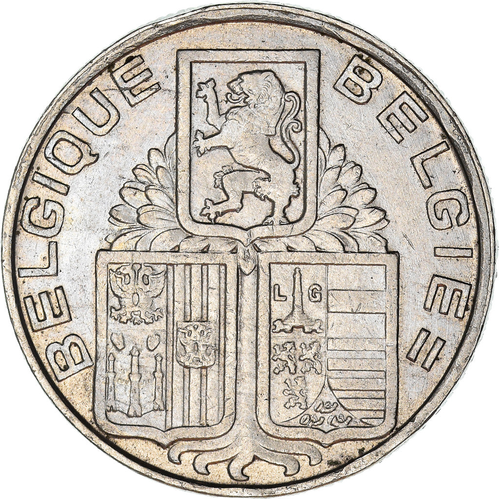 Moneta, Belgio, 5 Francs, 5 Frank, 1938, BB, Nichel, KM:116.1