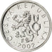 Coin, Czech Republic, 10 Haleru, 2002, MS(65-70), Aluminum, KM:6