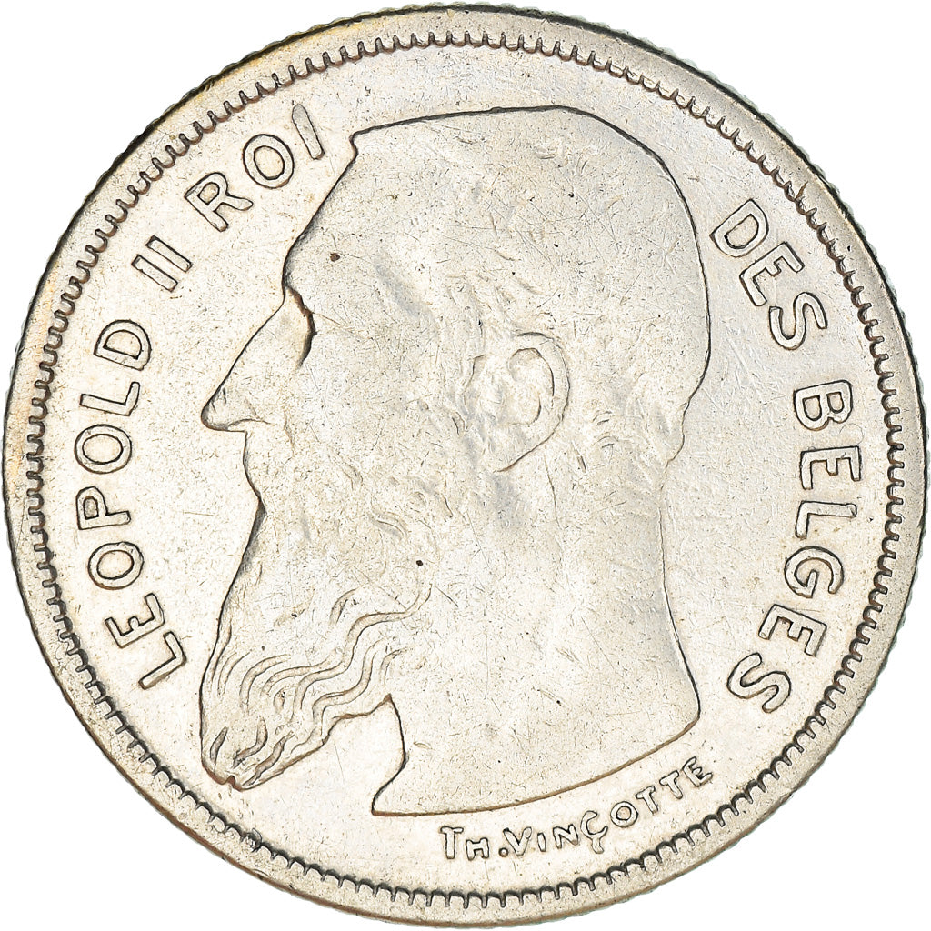 Coin, Belgium, 2 Francs, 2 Frank, 1904, VF(20-25), Silver, KM:58.1