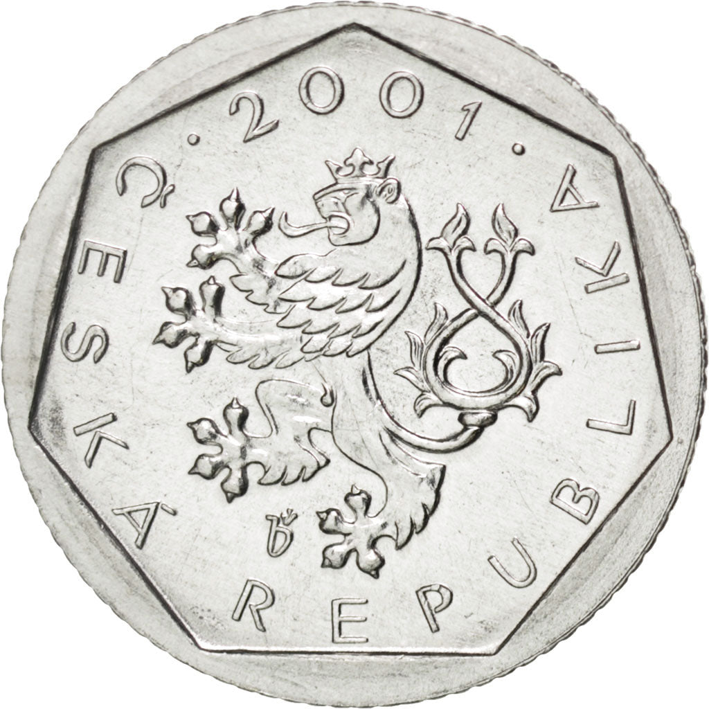 CZECH REPUBLIC, 20 Haleru, 2001, Jablonec nad Nisou, KM #2.3, MS(65-70),...