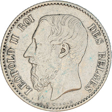 Coin, Belgium, Leopold II, Franc, 1869, EF(40-45), Silver, KM:28.1
