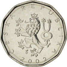 Münze, Tschechische Republik, 2 Koruny, 2002, STGL, Nickel plated steel, KM:9