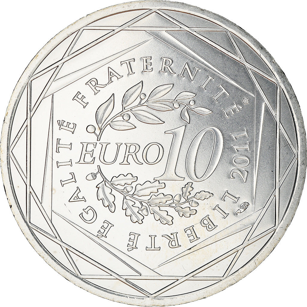Frankreich, 10 Euro, Mayotte, 2010, UNZ, Silber