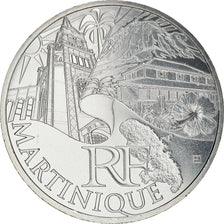 France, 10 Euro, Martinique, 2011, MS(63), Silver