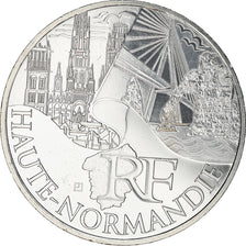 France, 10 Euro, Haute Normandie, 2011, MS(63), Silver